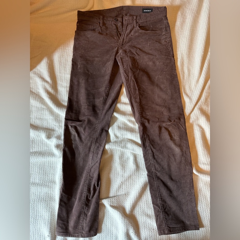 Bonobos brown corduroy pants. 32”x32”